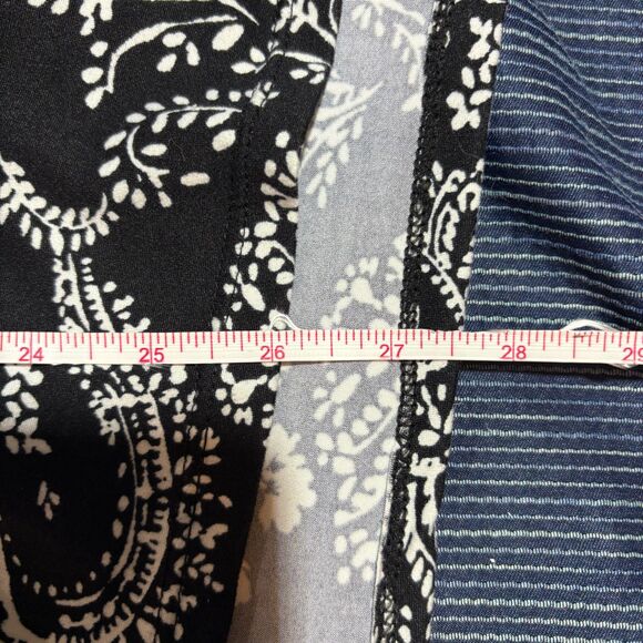 Eyecandy Tunic Womens 3X Black White Floral Sleeveless Boho Cottagecore Keyhole - Picture 3 of 6